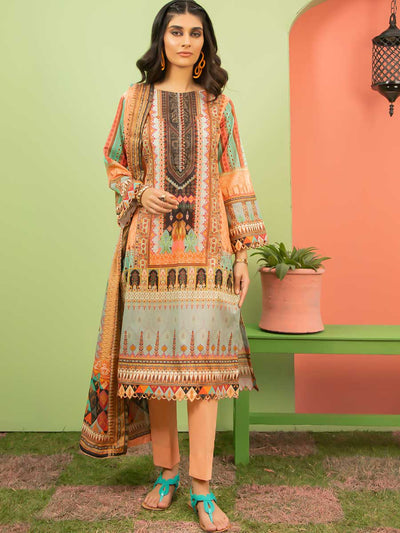 Luxury Digital Printed Lawn With Tissue Silk Duppata GSR2103A5