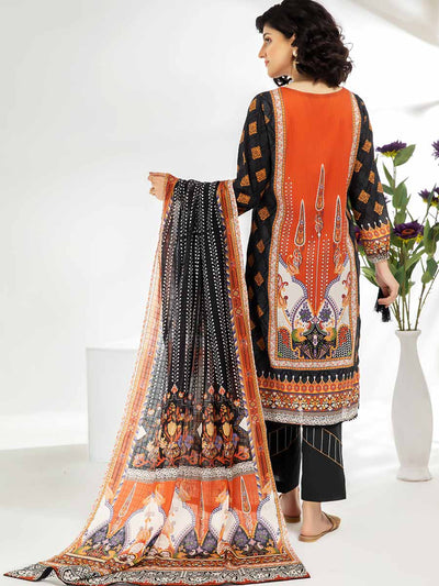 Luxury Digital Printed Lawn With Digital Printed Check Lawn Duppata GJP2104A4