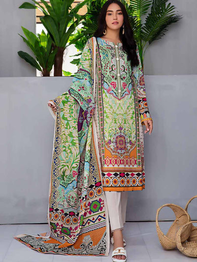 Luxury Digital Printed Lawn With Digital Printed Swiss Voile Duppata SOH2103A4