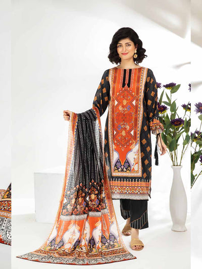Luxury Digital Printed Lawn With Digital Printed Check Lawn Duppata GJP2104A4
