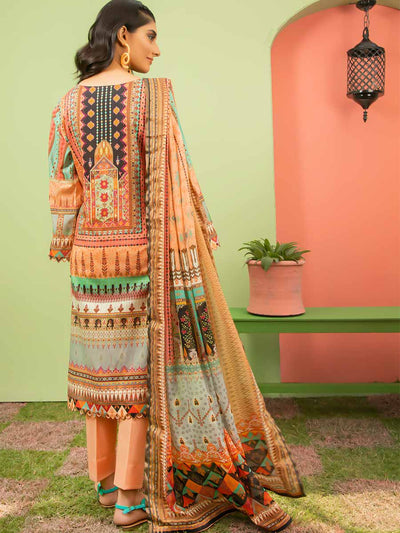 Luxury Digital Printed Lawn With Tissue Silk Duppata GSR2103A5