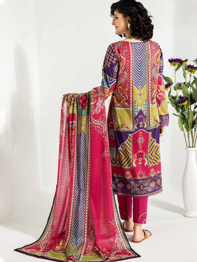 Luxury Digital Printed Lawn With Digital Printed Check Lawn Duppata GJP2104A12