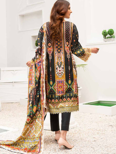 Luxury Digital Printed Lawn With Digital Printed Swiss Voile Duppata GJC2101A6