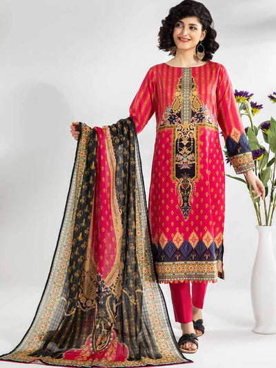 Luxury Digital Printed Lawn With Digital Printed Check Lawn Duppata GJP2104A6