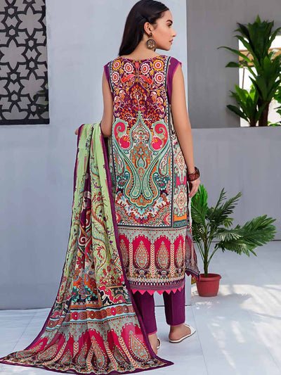 Luxury Digital Printed Lawn With Digital Printed Swiss Voile Duppata SOH2103A7