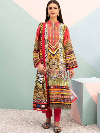 Luxury Digital Printed Lawn With Check Lawn Duppata GJP2103A1