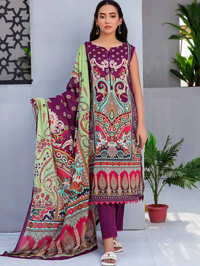 Luxury Digital Printed Lawn With Digital Printed Swiss Voile Duppata SOH2103A7