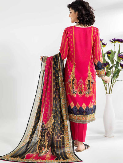 Luxury Digital Printed Lawn With Digital Printed Check Lawn Duppata GJP2104A6
