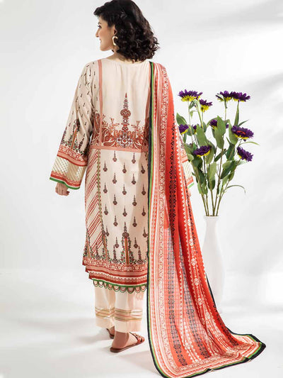 Luxury Digital Printed Lawn With Digital Printed Check Lawn Duppata GJP2104A11