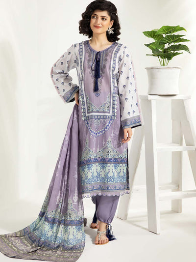 Luxury Digital Printed Lawn With Digital Printed Check Lawn Duppata GJP2104A7