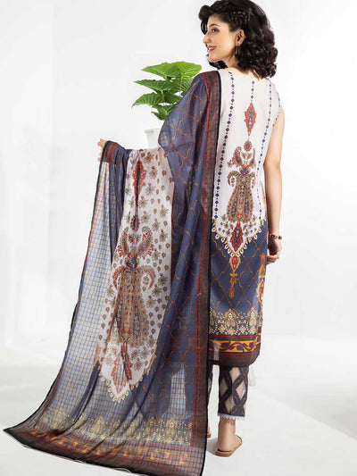 Luxury Digital Printed Lawn With Digital Printed Check Lawn Duppata GJP2104A9