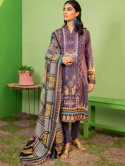 Luxury Digital Printed Lawn With Tissue Silk Duppata GSR2103A12