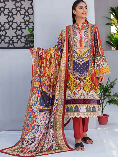 Luxury Digital Printed Lawn With Digital Printed Swiss Voile Duppata SOH2103A12