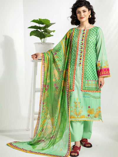 Luxury Digital Printed Lawn With Digital Printed Check Lawn Duppata GJP2104A10