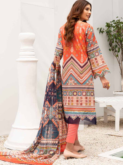 Luxury Digital Printed Lawn With Digital Printed Swiss Voile Duppata GJC2101A3