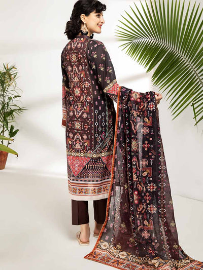 Luxury Digital Printed Lawn With Digital Printed Organza Duppata GJRR2102A2